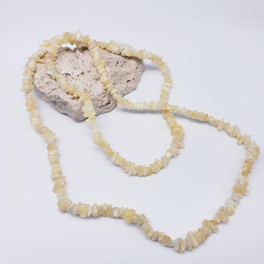 Vintage Natural Color Shell Necklace‎ 18" Strand of shells